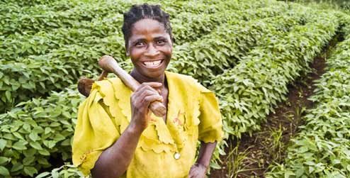 Angelina a local farmer in Malawi