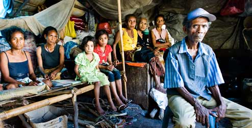 A family in Timor Leste