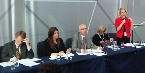 speakers at a BOND fringe event