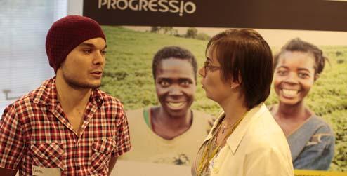 Progressio supporter Liam Hilton with Executive Director Christine Allen