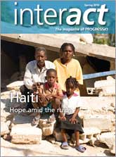 Cover Interact magazine Spring 2010