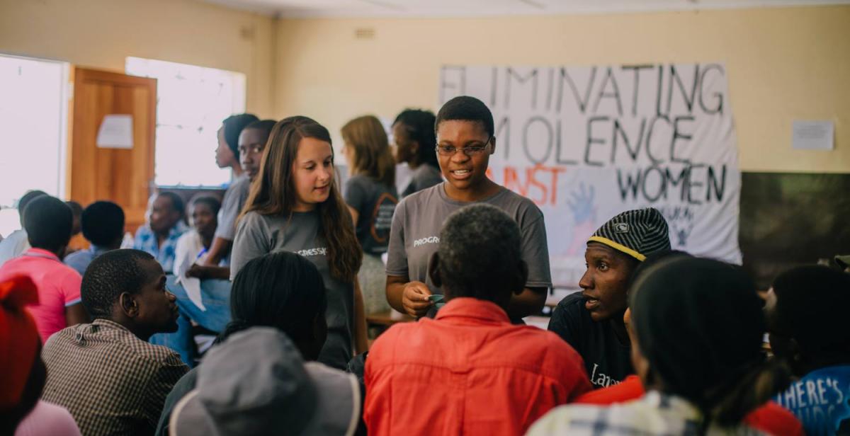Working on gender based violence issues in Zimbabwe