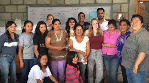 Kathryn Kay and her team in Honduras