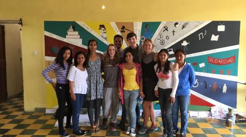Kathryn Kay and her team in Honduras