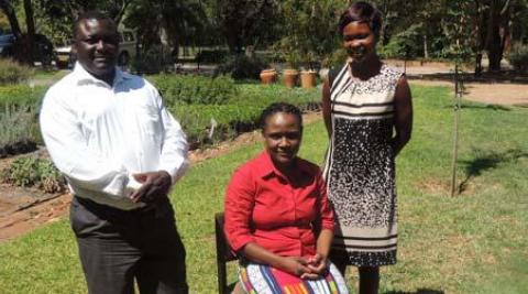 Diego with staff from Environment Africa