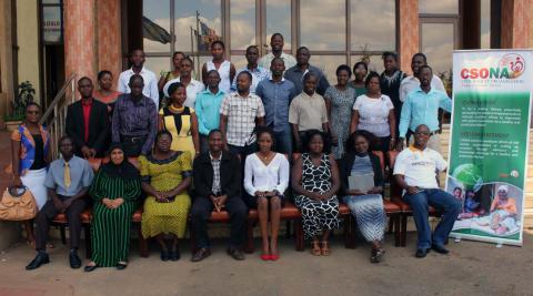 Lubowa Eriasafu (5th on the front row from the right) in a joint photo with the participants of a training workshop on Advocacy for CSONA members in Lilongwe Lubowa Eriasafu (5th on the front row from the right) in a joint photo with the participants of a training workshop on Advocacy for CSONA members in Lilongwe