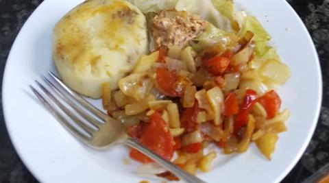Martin's last chakalaka meal for his ZimFast challenge